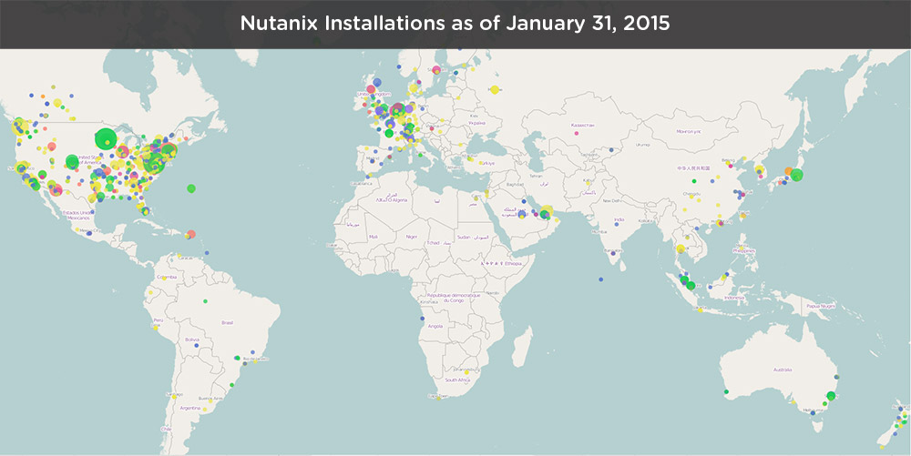 Nutanix Deployments as of January 2015