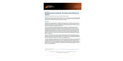 Simplifying cloud complexity ESG report