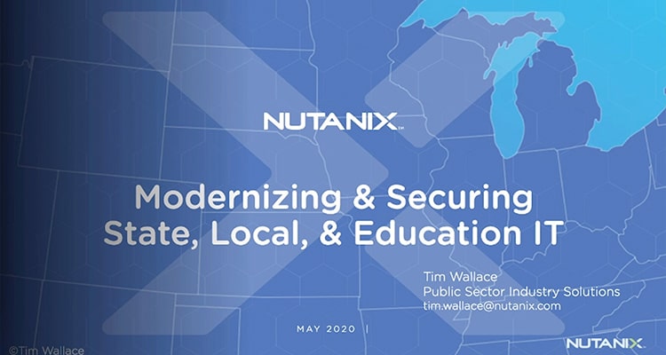 Modernizing and Securing State, Local, & Education (SLED) IT