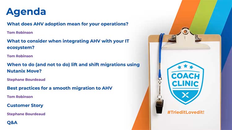 Coach Clinic Migration in Motion: Move to AHV