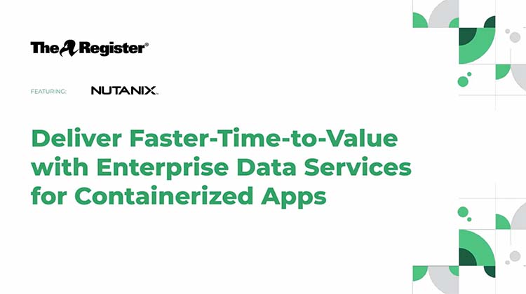 Deliver Faster-Time-to-Value with Enterprise Data Services for Containerized Apps