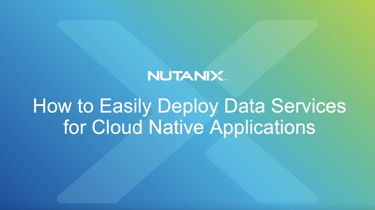 Why you need Data Services for Cloud Native Applications