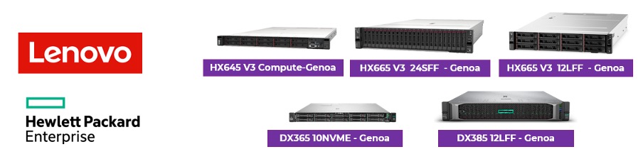AMD Genoa models from Lenovo and HPE