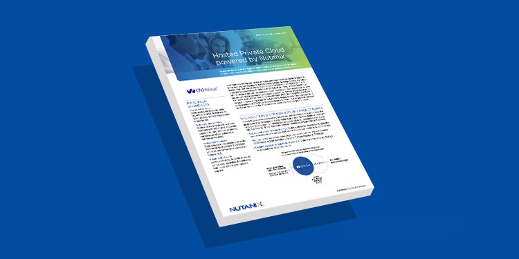 Hosted Private Cloud powered by Nutanix