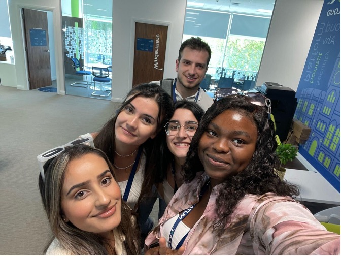 Summer interns at our UK office