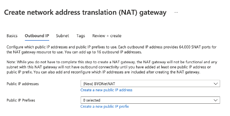 Figure 11. New Outbound IP for NAT Gateway