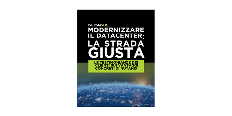 MODERNIZZARE IL DATACENTER LA STRADA