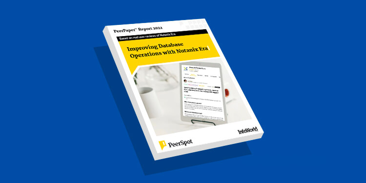 PeerPaper Report 2022: Improving Database Operations with Nutanix Era