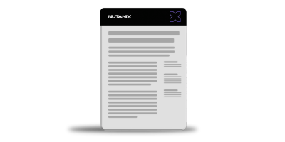 Data Protection and Disaster Recovery for Nutanix Private Cloud