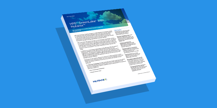 HPE GreenLake with Nutanix