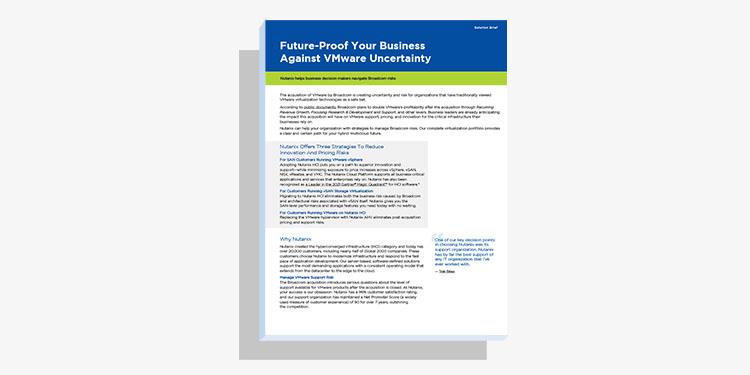 Future Proof Your Business Against VMware Uncertainty