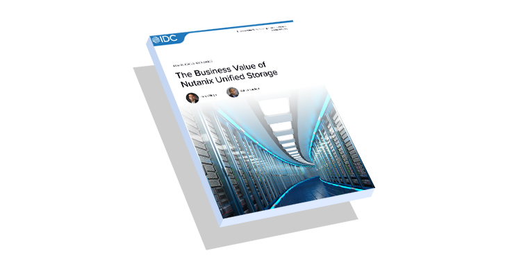 IDC white paper on the business value of Nutanix Unified Storage thumb