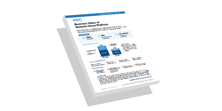 IDC Infographic - The Business Value of Nutanix Cloud Platform