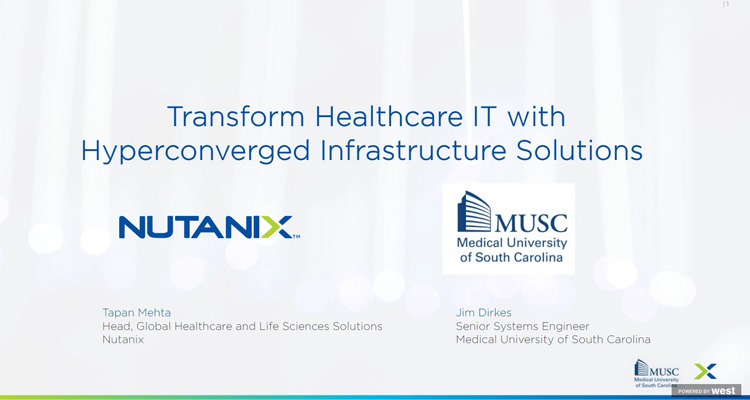 Transform Healthcare IT with Nutanix Enterprise Cloud