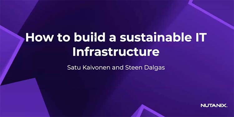 How to build a sustainable IT Infrastructure