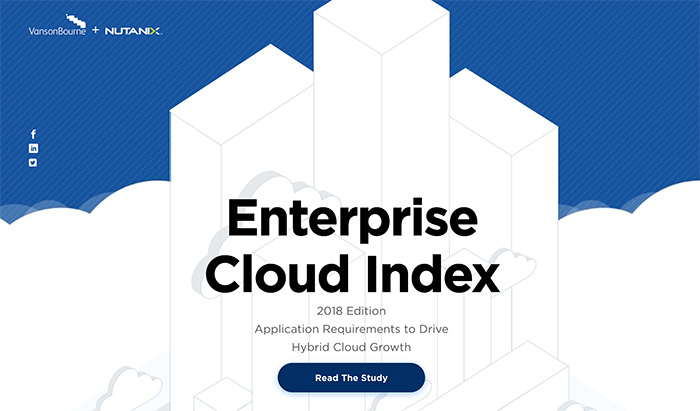 Enterprise Cloud Index report homepage.