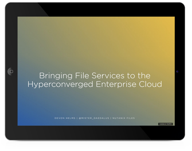 File Services for Hyperconverged Enterprise Cloud