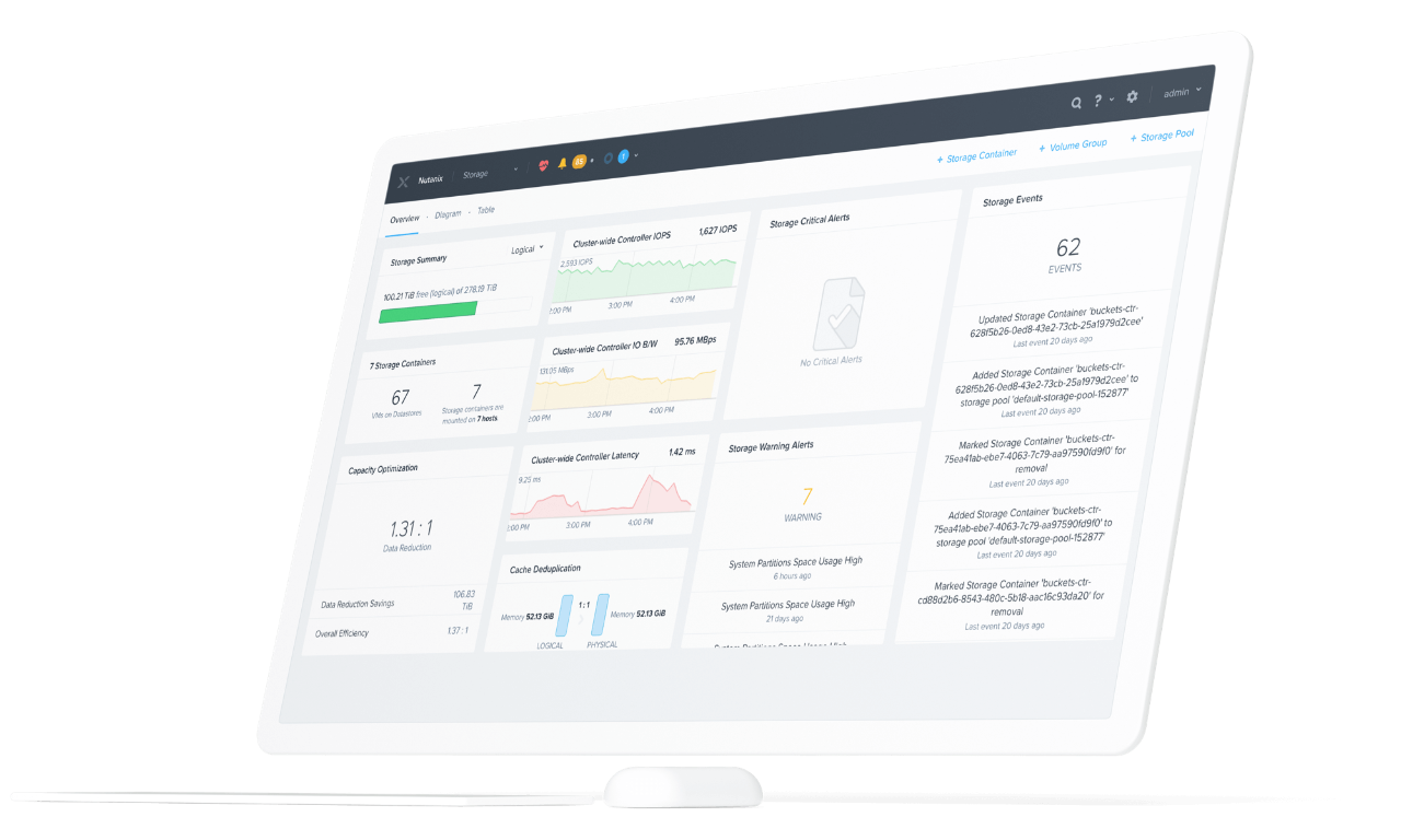 Nutanix UI